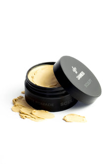 Sculpt matte pomade van crafd, geopende pot met product ernaast